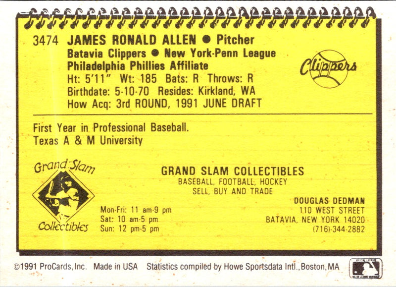 1991 ProCards Ron Allen