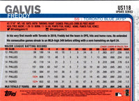 2019 Topps Update Freddy Galvis #US118