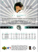 2003 Upper Deck Game Face A.J. Burnett #46