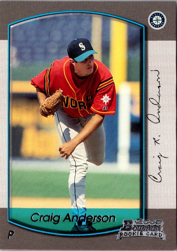 2000 Bowman Draft Picks & Prospects Craig Anderson #65 Rookie