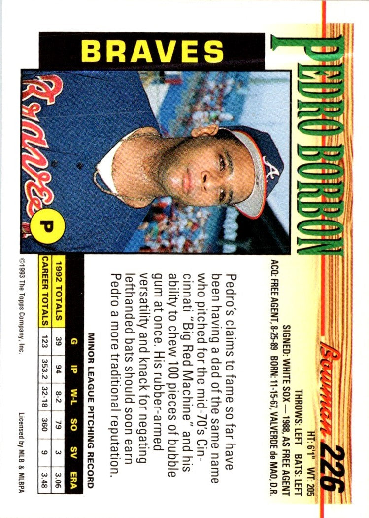 1993 Bowman Pedro Borbon