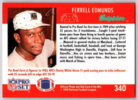 1990 Pro Set Ferrell Edmunds #340