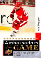 2009 Upper Deck Ambassadors of the Game Kris Draper #AG37