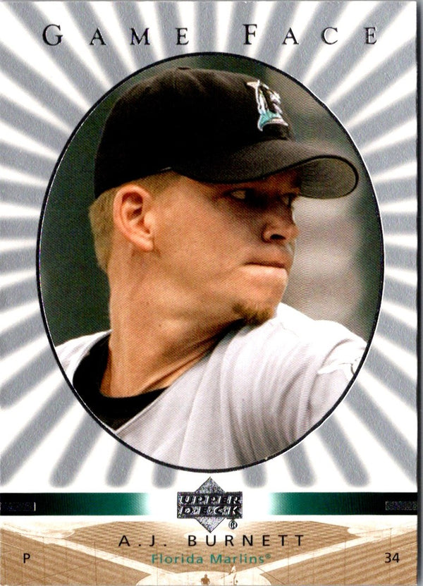 2003 Upper Deck Game Face A.J. Burnett #46