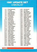 1987 Fleer Update Glossy Checklist 1-132