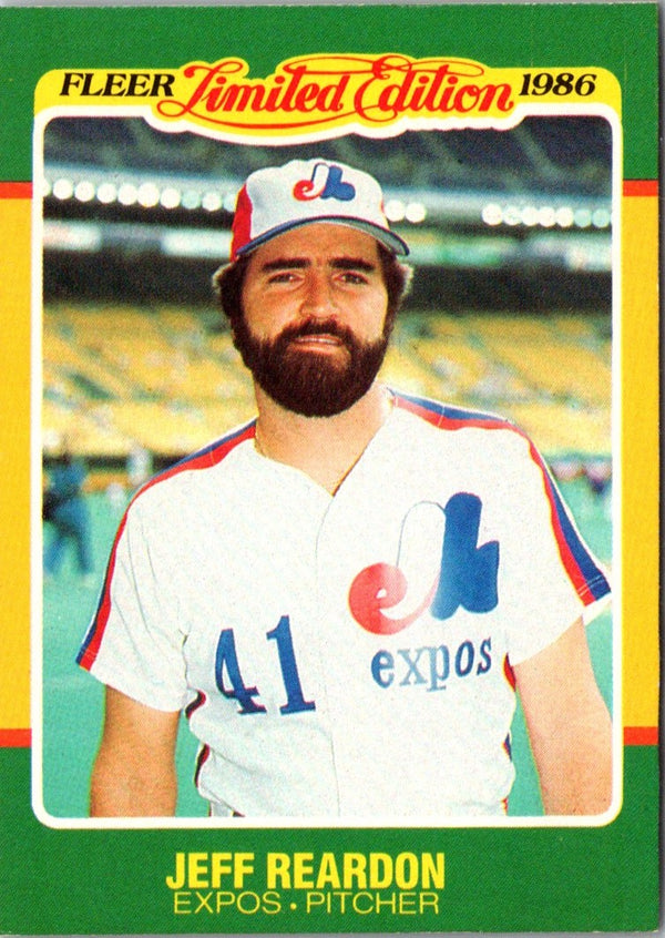 1986 Fleer Limited Edition Jeff Reardon #35