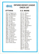 1991 7th Inning Sketch OHL Checklist (291-383)