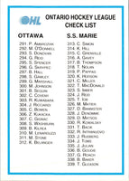 1991 7th Inning Sketch OHL Checklist (291-383) #243