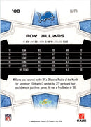2008 Score Super Bowl XLIII Roy Williams WR
