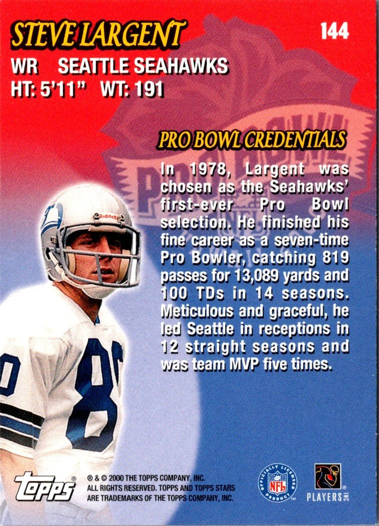 2000 Topps Stars Steve Largent