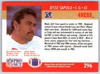 1990 Proset Jesse Sapolu #296