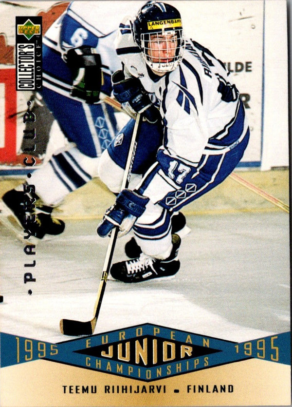 1995 Collector's Choice Player's Club Teemu Riihijarvi #331 Rookie