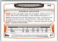 2014 Bowman Clayton Blackburn #BP98