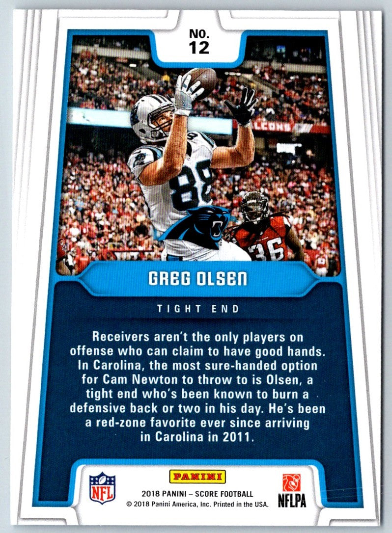 2018 Panini Majestic Material Autographs Greg Olsen