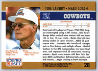 1990 Pro Set Tom Landry #28