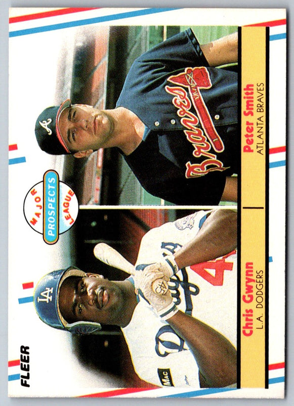1988 Fleer Chris Gwynn/Peter Smith #647 Rookie