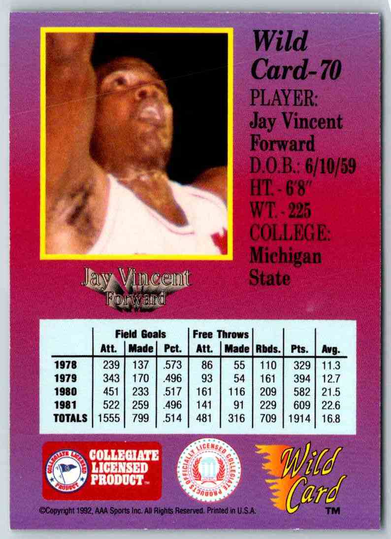 1991 WildCard Jay Vincent