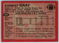 1983 Topps Earnest Gray #125