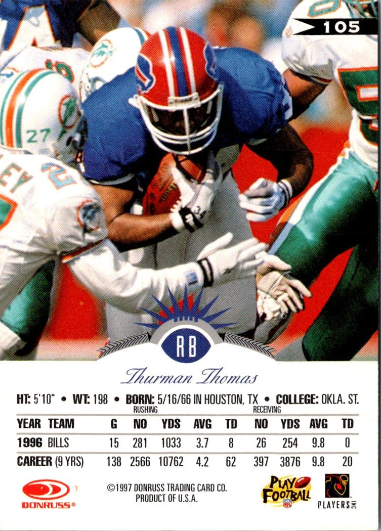 1997 Leaf Thurman Thomas