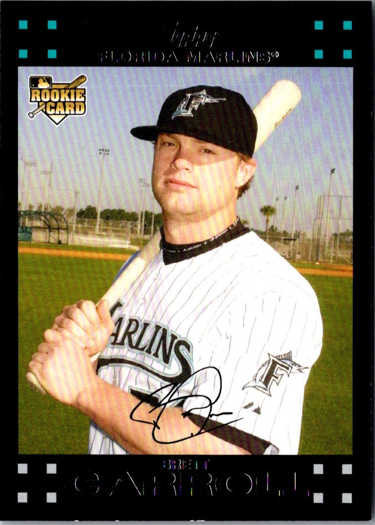 2007 Topps Updates & Highlights Brett Carroll