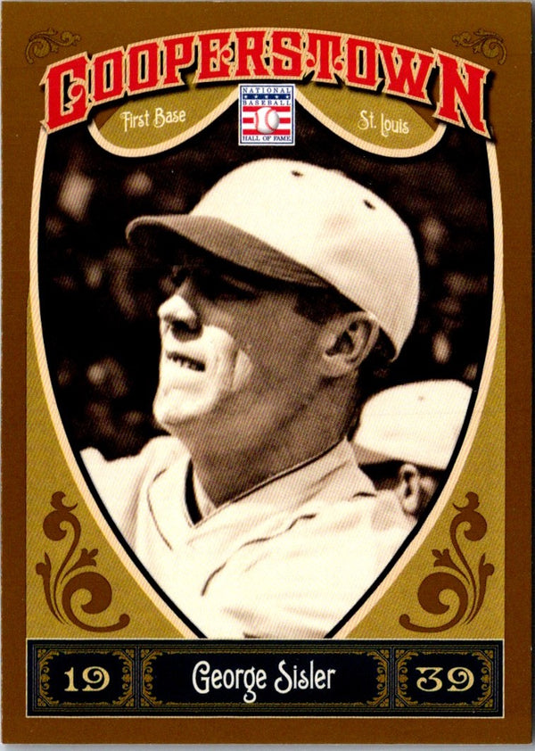 2013 Panini Cooperstown George Sisler #30