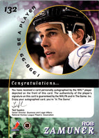 1998 Be a Player Autographs Rob Zamuner #132 Autograph