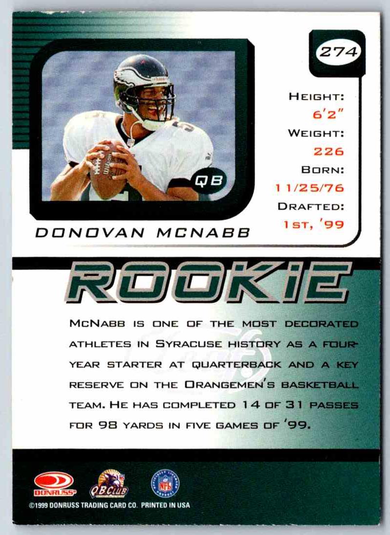 1992 Proset Donovan McNabb