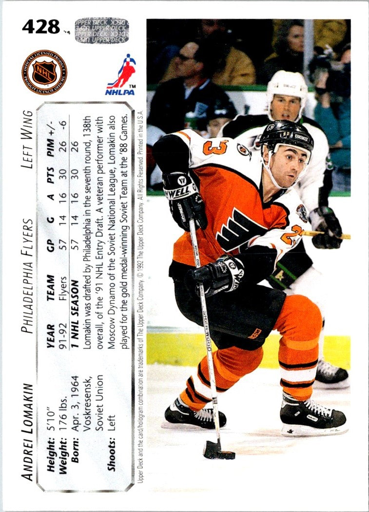 1992 Upper Deck Andrei Lomakin