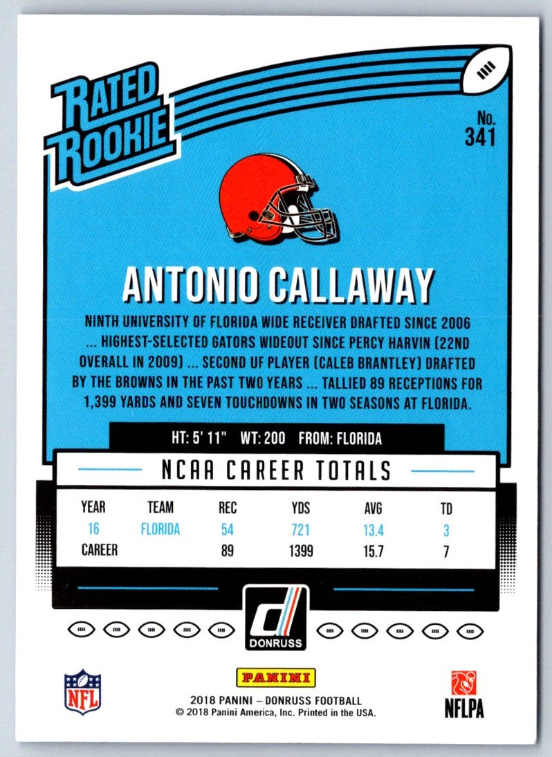 2018 Donruss Antonio Callaway