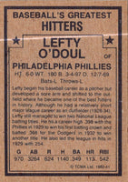 1982 TCMA Baseball's Greatest Hitters Lefty O'Doul #41