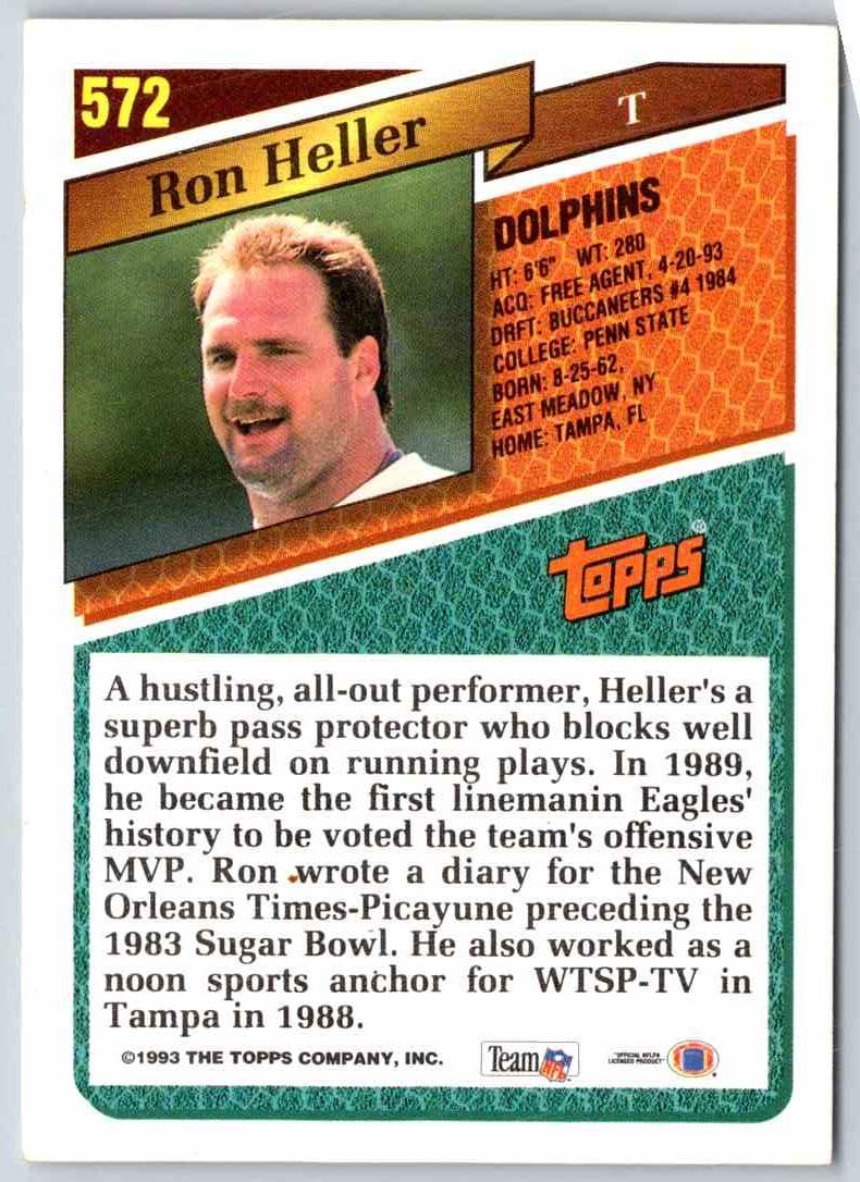 1993 Topps Ron Heller