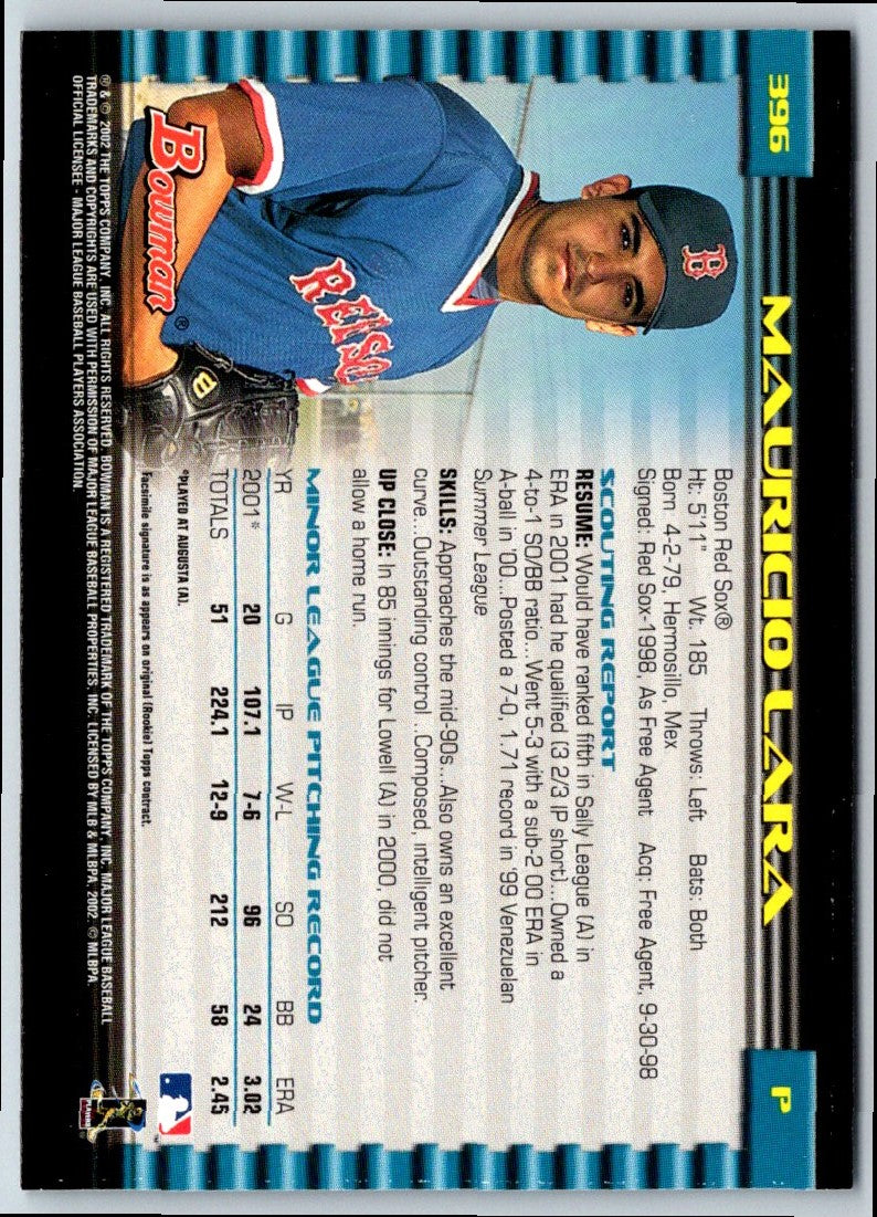 2002 Bowman Mauricio Lara