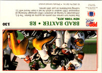 1992 Pro Set Power Brad Baxter #130