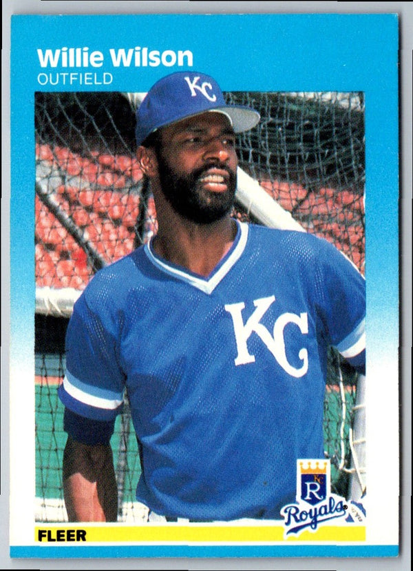 1987 Fleer Willie Wilson #384