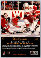 1991 Pro Set Platinum Steve Yzerman #32