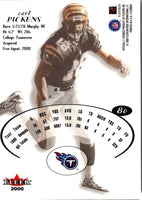2000 Fleer E-X Carl Pickens #80