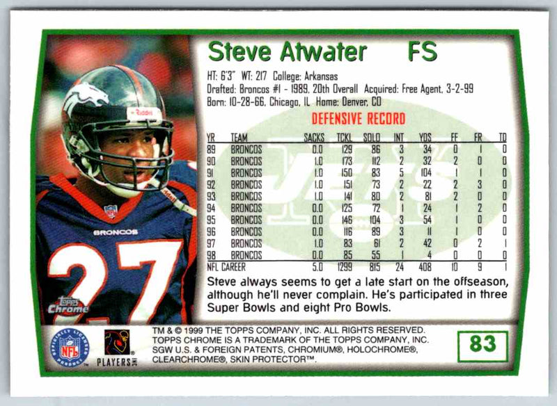 2011 Topps Football Steve Atwater