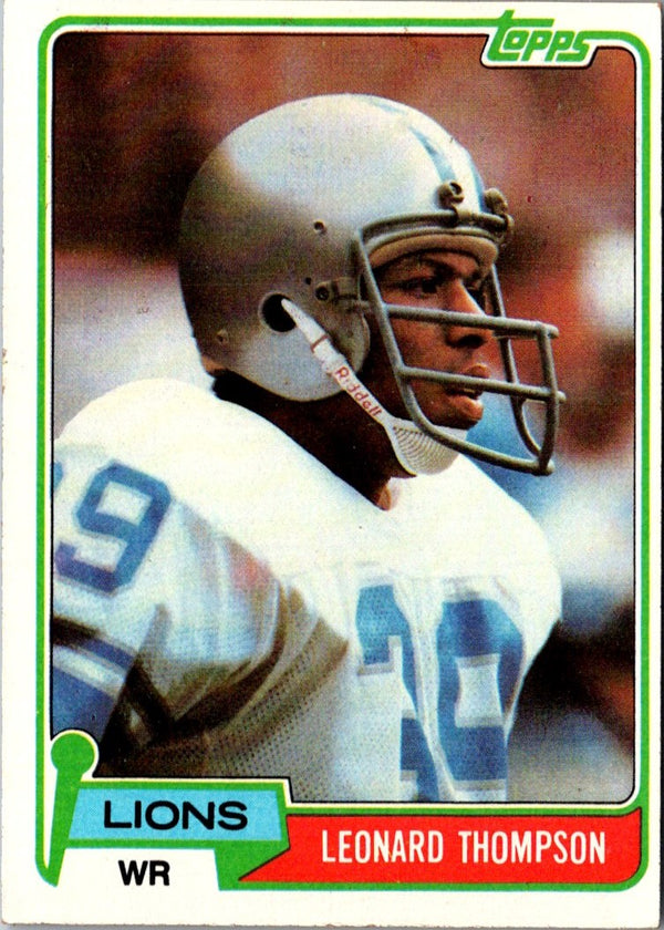 1981 Topps Leonard Thompson #386