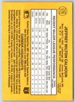 1986 Donruss Jeff Calhoun #426 Rookie