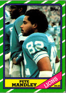 1986 Topps Pete Mandley