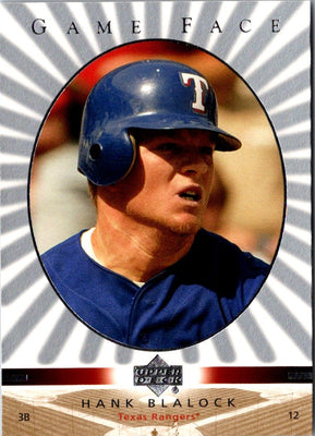 2003 Upper Deck Game Face Hank Blalock #111