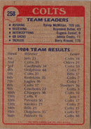 1985 Topps Colts Team Leaders