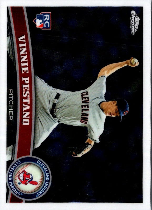 2011 Topps Chrome Vinnie Pestano #201 Rookie