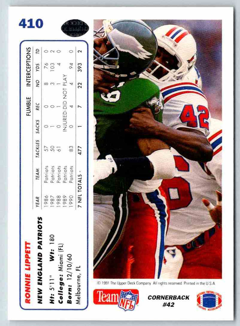 1991 Upper Deck Ronnie Lippett