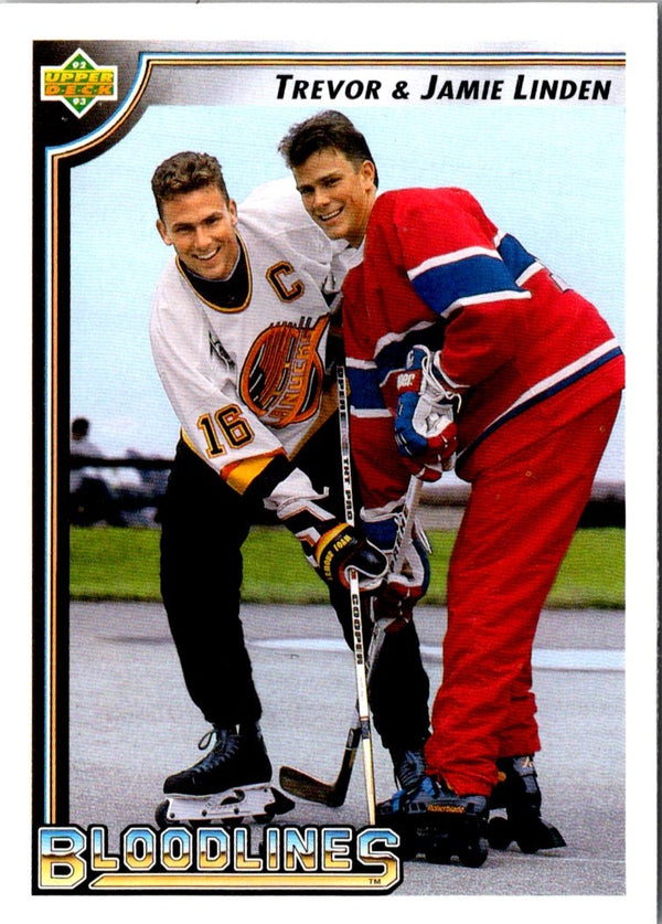 1992 Upper Deck Trevor Linden/Jamie Linden #38