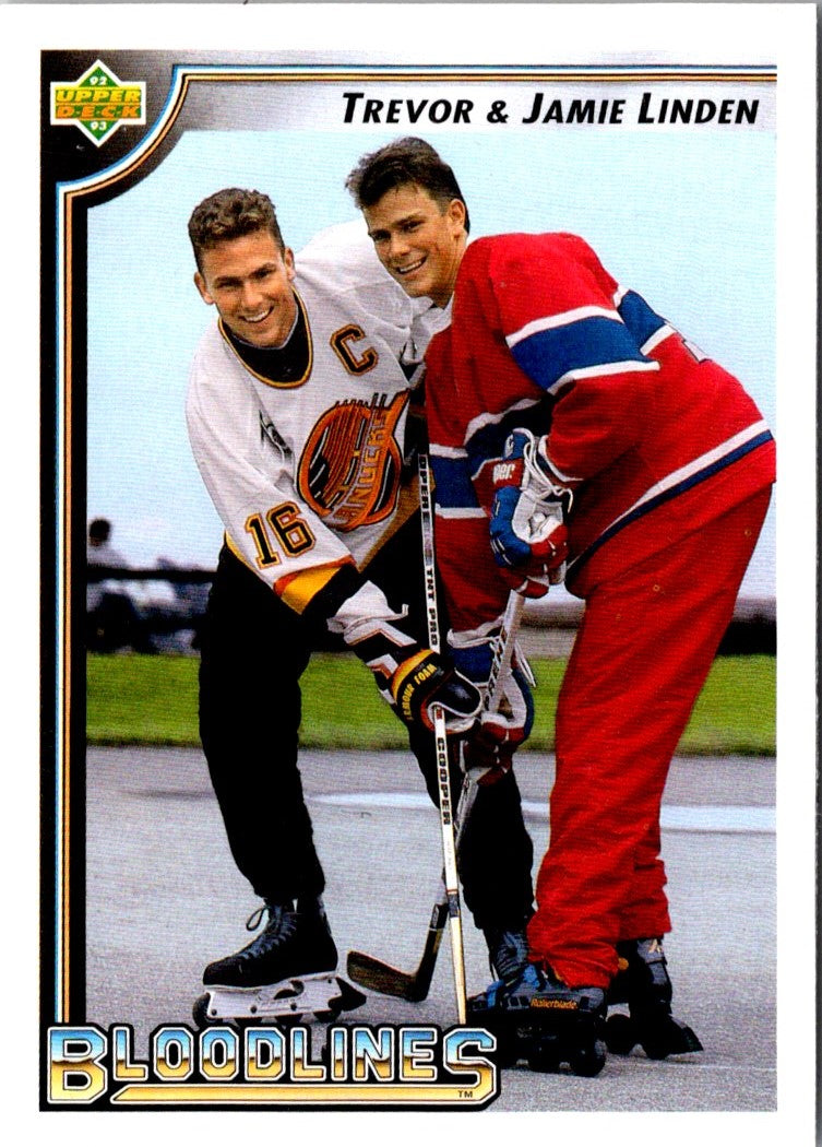 1992 Upper Deck Trevor Linden/Jamie Linden