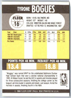 1990 Fleer Tyrone Bogues #16