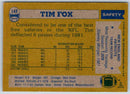 1982 Topps Tim Fox
