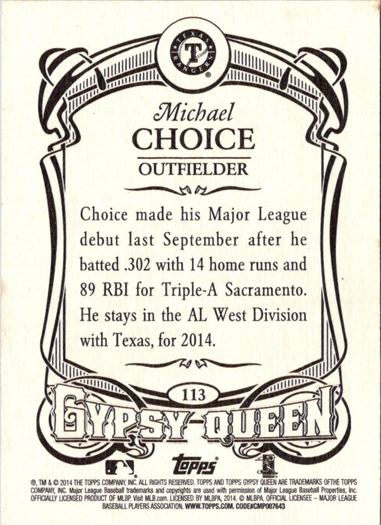 2014 Topps Gypsy Queen Michael Choice