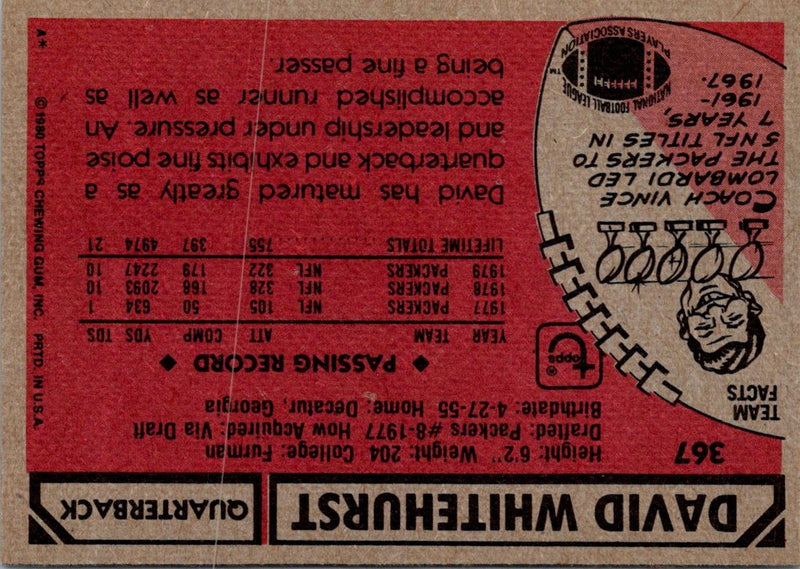 1980 Topps David Whitehurst